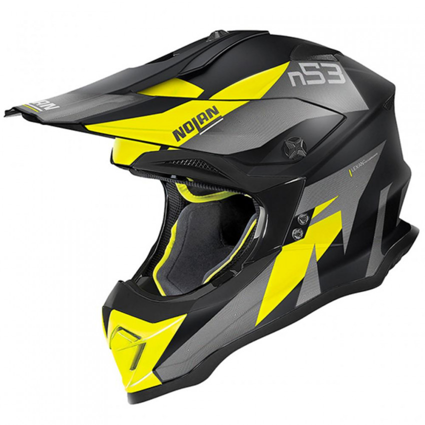 Шолом Nolan N53 PORTLAND Black Yellow